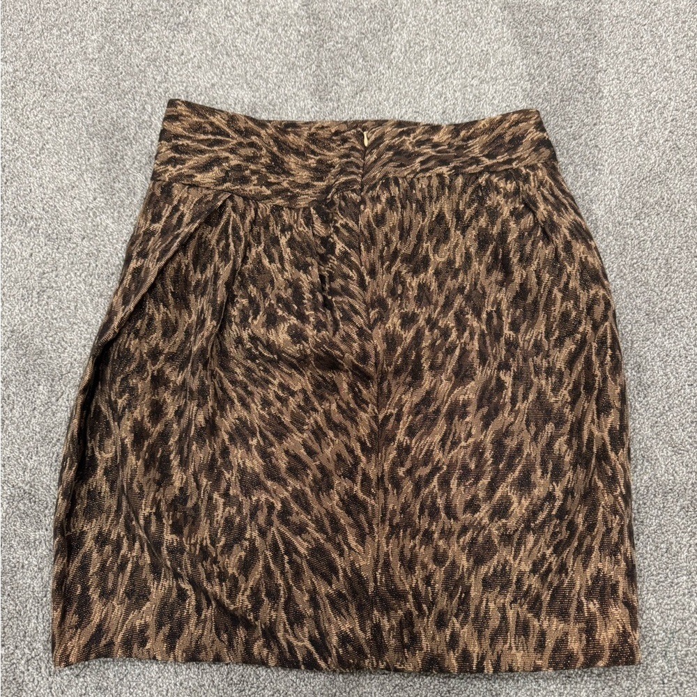 Adrienne Vittadini Studio Leopard Print Women's Skirt - Picture 2 of 9